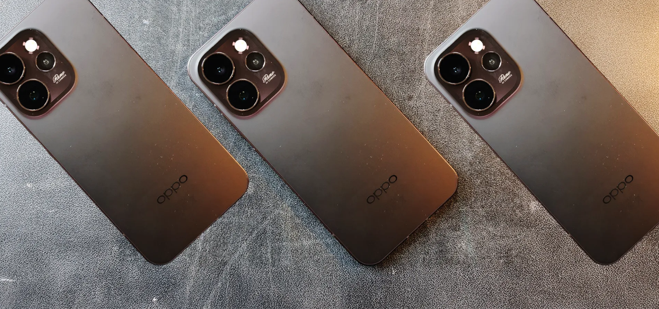 Render realistico di Oppo Reno 15 Pro 5G con tripla fotocamera e schermo curvo