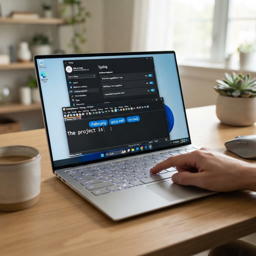 Windows 11: il testo predittivo nascosto che ti fa scrivere piû veloce